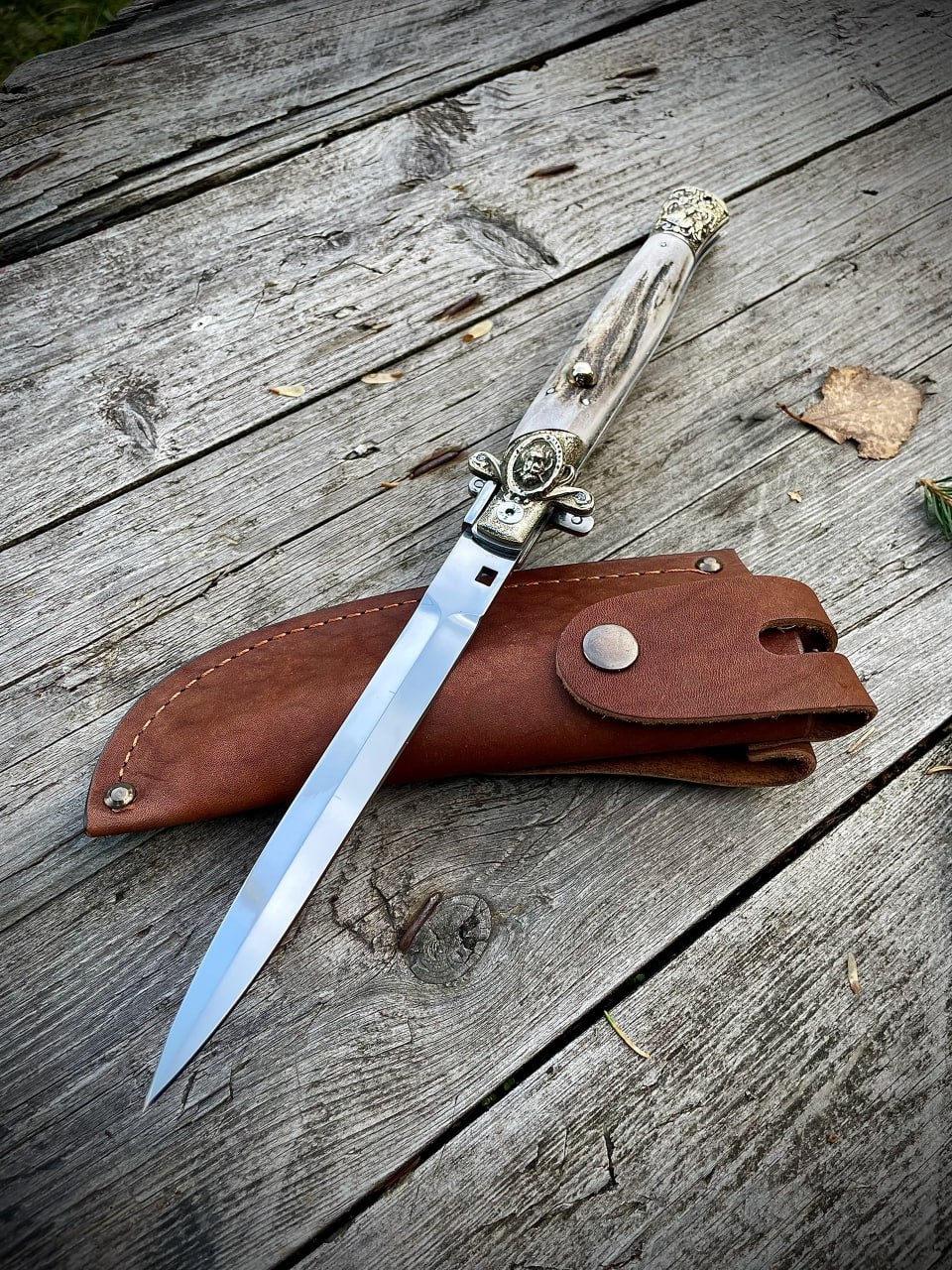 Выкидной нож Maniago (Beltrame Stiletto) — клинок 165 мм