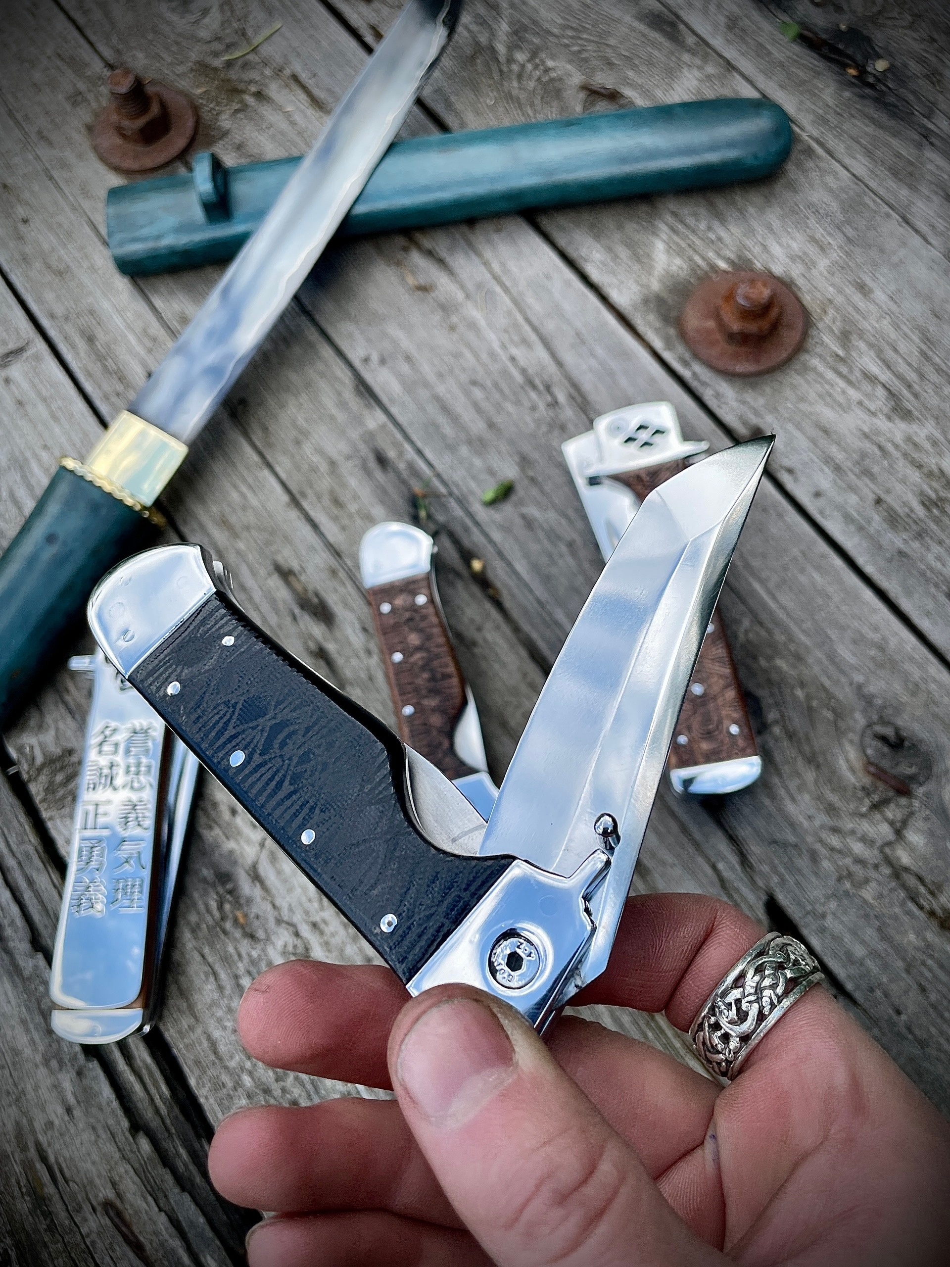 Минамото Ёритомо - вариация с рукоятью из G10